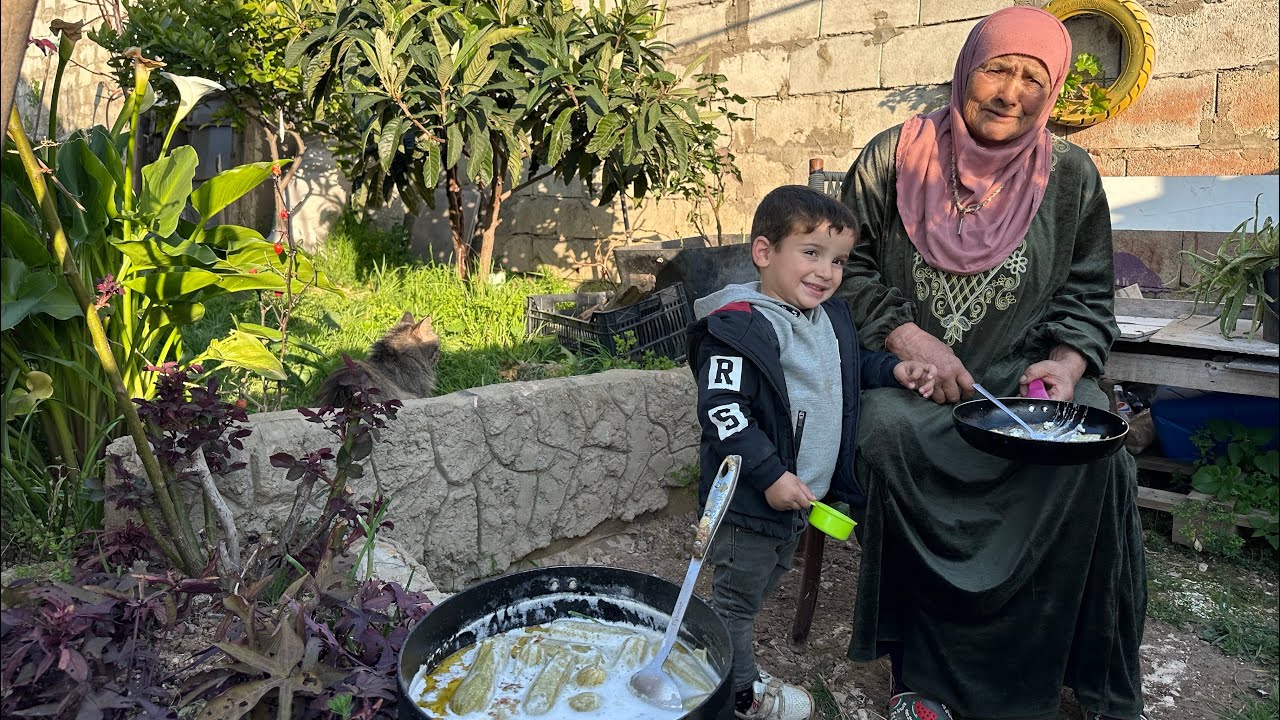 يوم من العمر ❤️ مشتريات رمضان وطبخ كوسا باللبن على نار الحطب 🔥 🪵