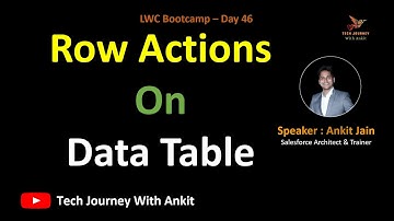 LWC Bootcamp Day 46 | Part 4: Lightning Data Table: Row Actions On Data Table #salesforce #lwc