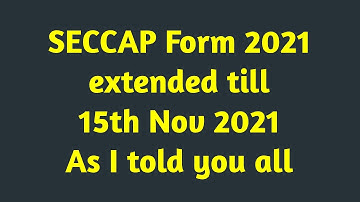 SECCAP Form 2021 Date is Extended | College Admission Karachi 2021 |