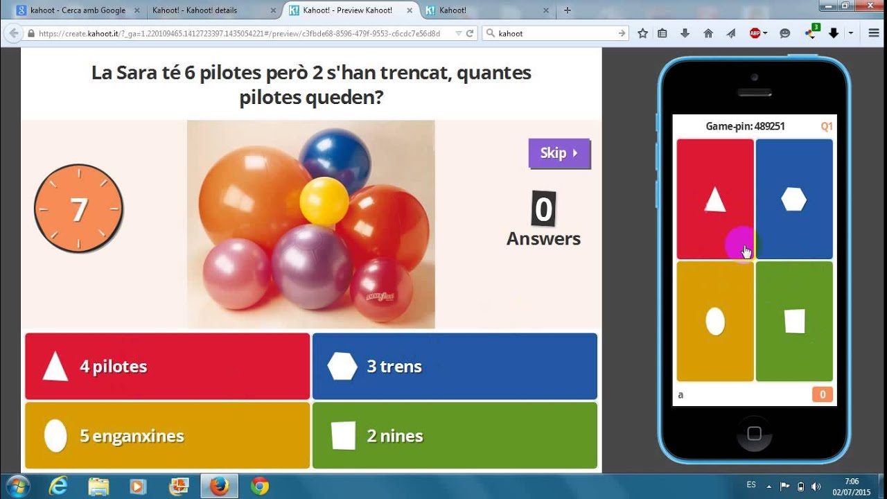 Kahoot com funciona Taller de Creació de Materials 2014-2015 - YouTube