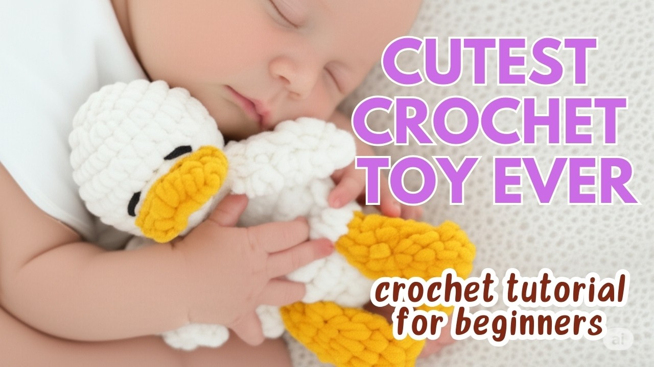 How to Crochet the Cutest Plush Duck Ever | Viral Pattern for Beginners