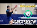 How to do advanced forehand topspin against backspin   world class