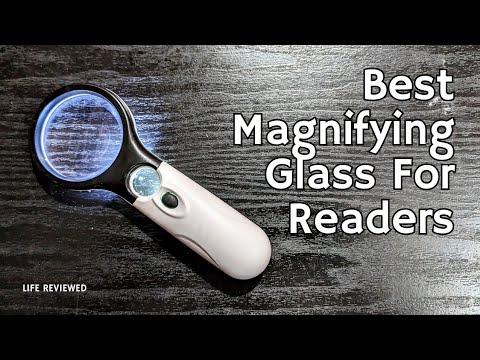 Best Magnifying Glass For Readers, SCHUBERT Magnifying glass With LED  Light