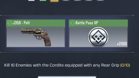 Kill 10 enemies with the Cordite equipped with any Rear Grip #CODMobile #NastlieOfficial