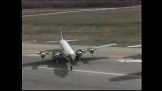 Fly by DC-6 (no sound)