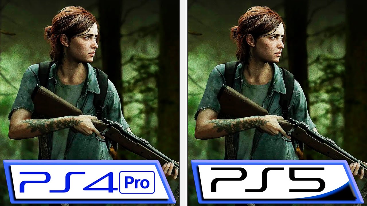 This would be The Last of Us Part II with NextGen Patch, PS4 Pro VS PS5