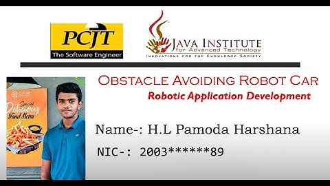 Arduino Obstacle Avoiding Bluetooth Car  V1.0 | Robotic Application Development | Java Institute