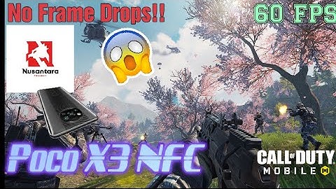 Nusantara LTS + CY Kernel | Poco X3 NFC | Call Of Duty Mobile Gameplay (No Frame Drops/No Heat!!)