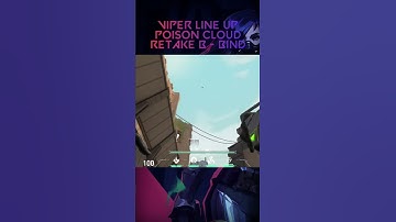 LINE UP VIPER, Retake - Bind - B-Site - Poison Cloud in HOOKAH #SHORTS