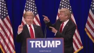 Donald Trump and Little Donald 8th Grade Impressionist