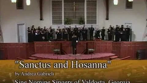 Sanctus and Hosanna, by Andrea Gabrieli