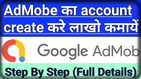 admob account kaise banaye | how to create admob account 2020