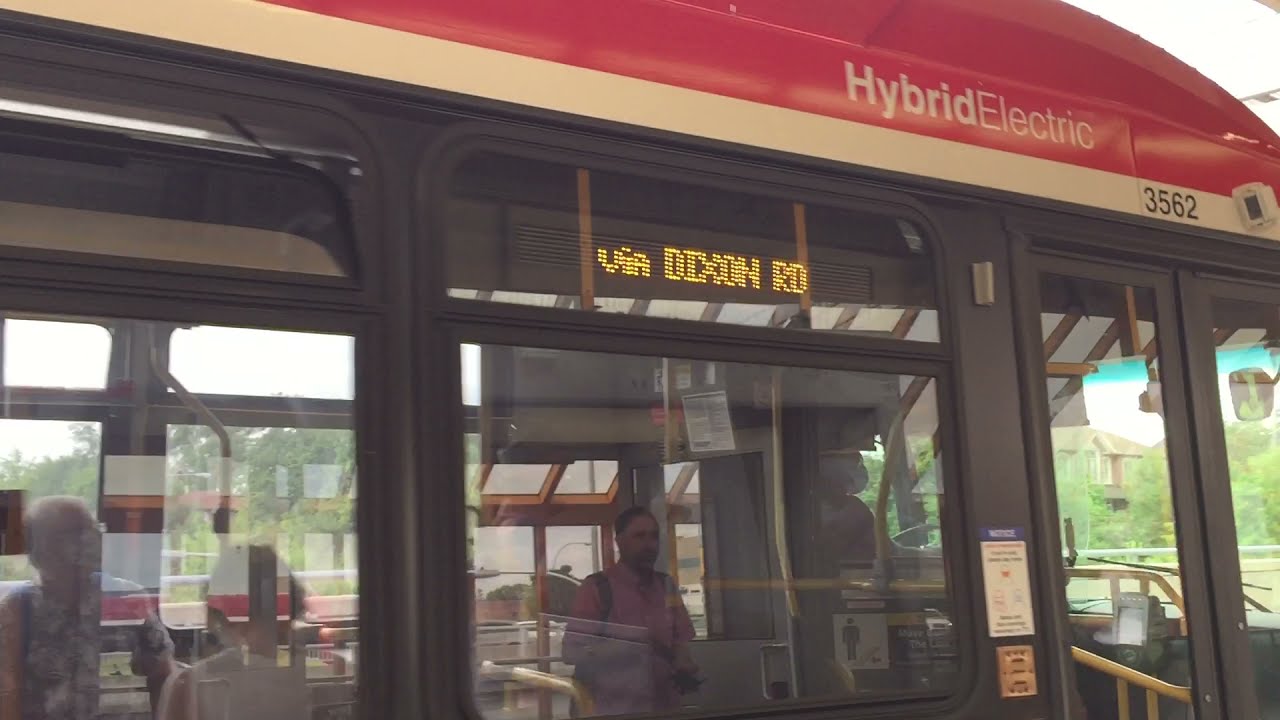 TTC Bus 3562 On Route 52A: Westbound TO Pearson Airport at Lawrence West Station