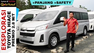 Eksplorasi Toyota HIACE PREMIO 2019 Tipe 2.8 M/T Diesel Warna Silver dan Putih - Toyota Indonesia