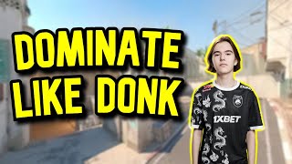 How Donk DOMINATES CT side Dust 2