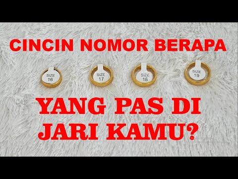 TUTORIAL CARA MENGUKUR UKURAN CINCIN DAN JARI