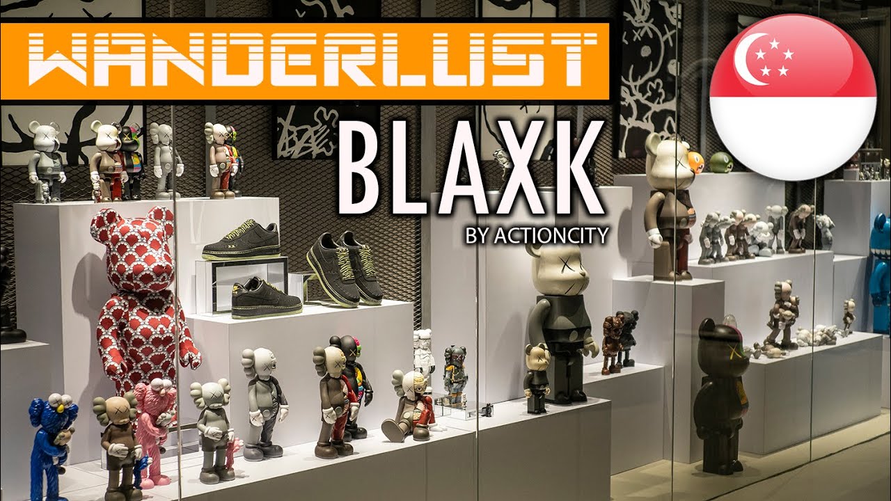 BLAXK by ActionCity KAWS BearBrick Designer Vinyl Wanderlust