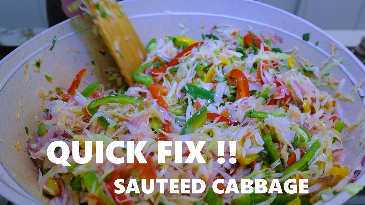 HOW TO PREPARE  SAUTEED CABBAGE || ORDINARY KITCHEN || MILLY CHEBBY