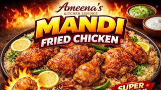 Mandi Fr ied Chicken 🍗 Recipe || Ameena’s Kitchen Essence #friedchicken #Mandi #cookingstyle #chickn screenshot 5