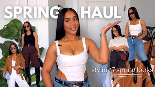 Spring Essentials| Affordable Spring Haul Styling 7 Spring Outfits ft The Hottest Spring Trends