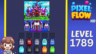 Pixel Flow Level 1789 Solution Walkthrough