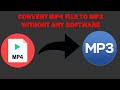 Convert MP4 File To Mp3 On Your Android Device Without Using Any Application