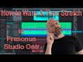 How to warp and time stretch beats in Presonus Studio One. TWO methods.