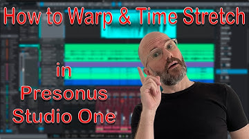 How to warp and time stretch beats in Presonus Studio One. TWO methods.