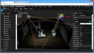 Using Spotlights in Clara.io (3 Minute Tutorial)