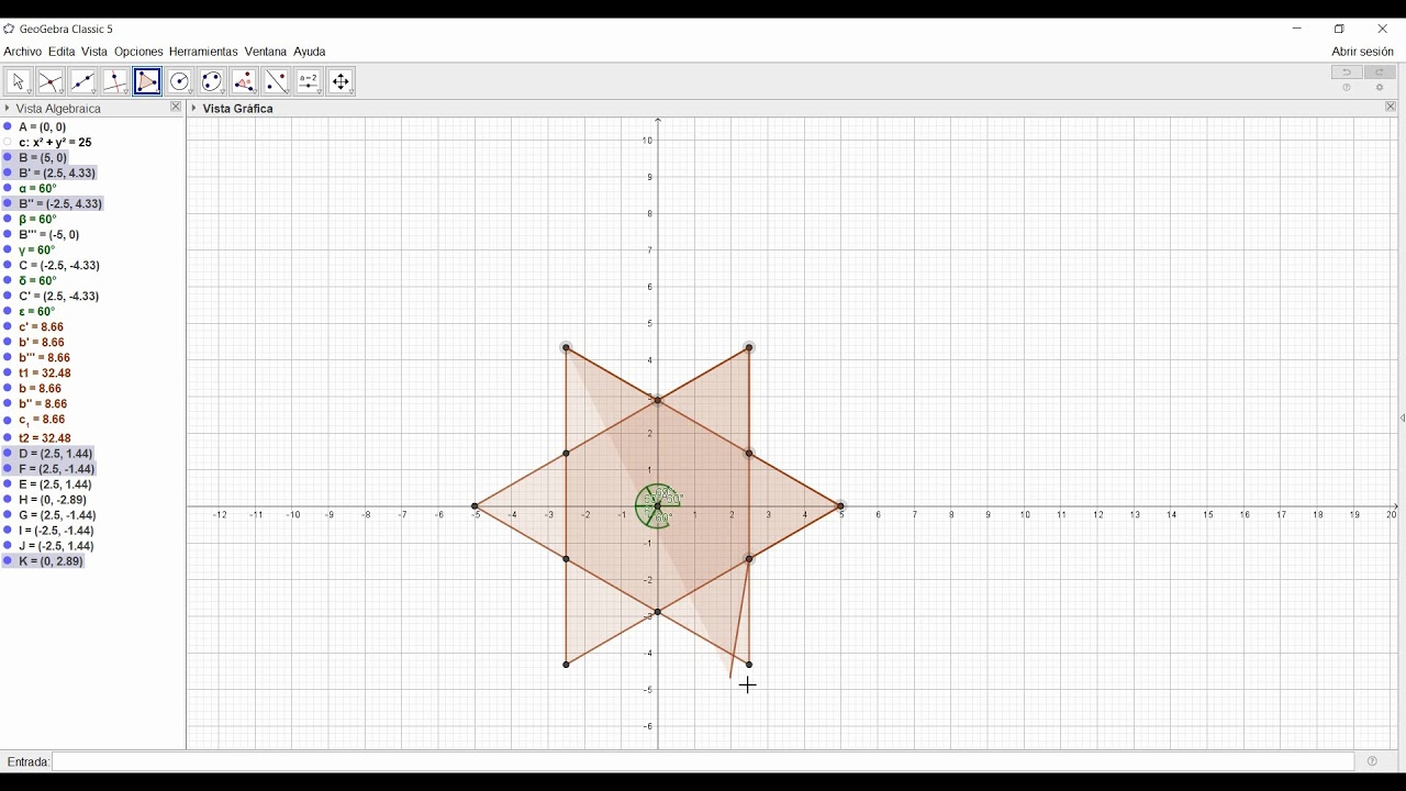 Estrella de Navidad centelleante con Geogebra (para principiantes) - thptnganamst.edu.vn