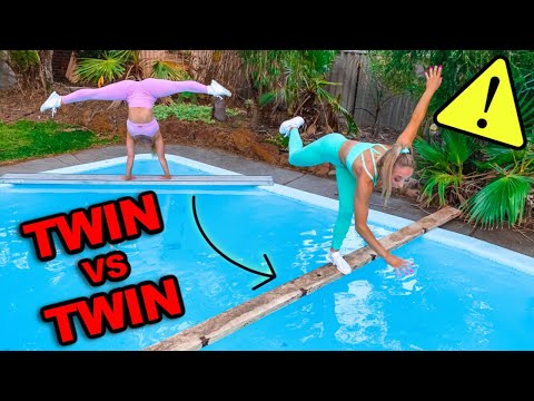 INSANE ACRO GYMNASTICS OBSTACLE COURSE!!! Twin VS Twin!
