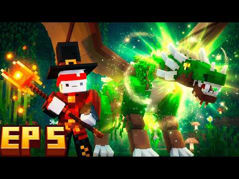 CONSEGUI DOMAR UM DRAÇÃO DA FLORESTA NO MINECRAFT!!
