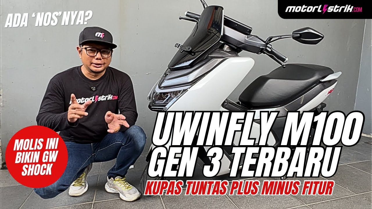 MOTOR LISTRIK UWINFLY M100 GEN 3 BIKIN GW SHOCK 