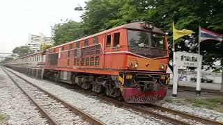 Alsthom 4129 ทำขบวนรถชานเมืองที่341 ออกสามเสน ผ่านถนนเศรษฐศิริ