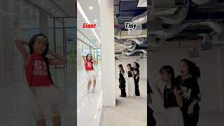 Giant or Tiny? SUBSCRIBE & VOTE! Copines viral tiktok dance 2026 #fyp #trending #shorts