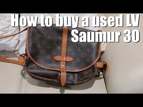 Authentic Vintage Louis Vuitton Saumur 30 Monogram