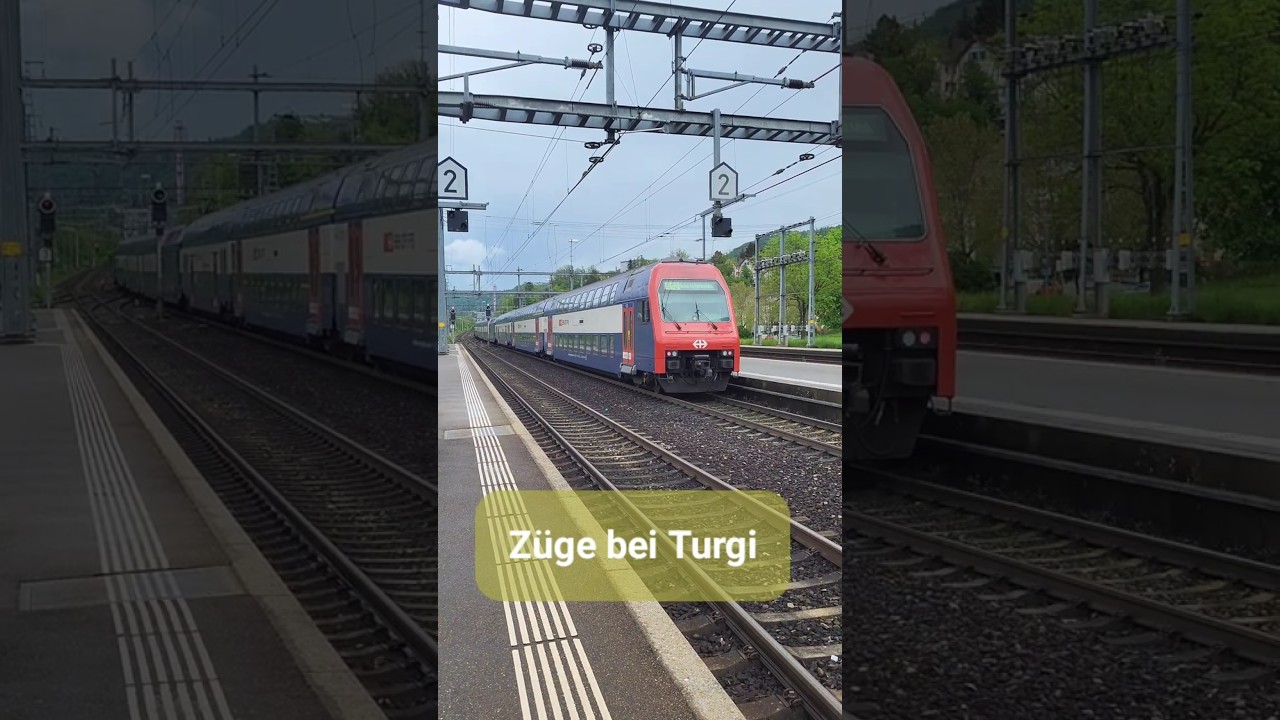 RE 450 POWER! 🚆 S-Bahn Abfahrt in Turgi AG | SBB Action | #shorts
