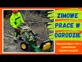 Zimowe prace w ogrodzie  traktor rolly toys  john deere cignie gazie  tractors for kidss