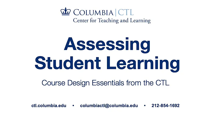 Course Design Essentials (Online) – Assessing Student Learning