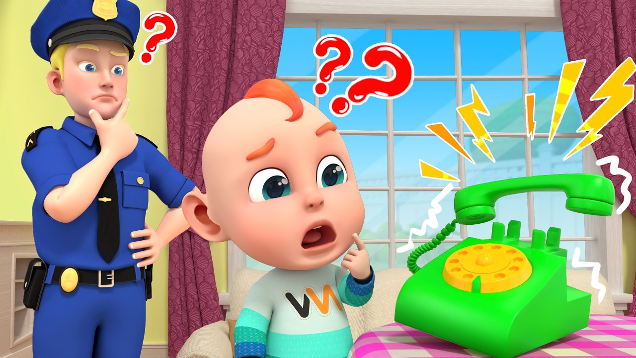 Mystery Phone Call 📞 | What Should You Do? | Police Song | Rosoo - Nursery Rhymes & Kids Songs