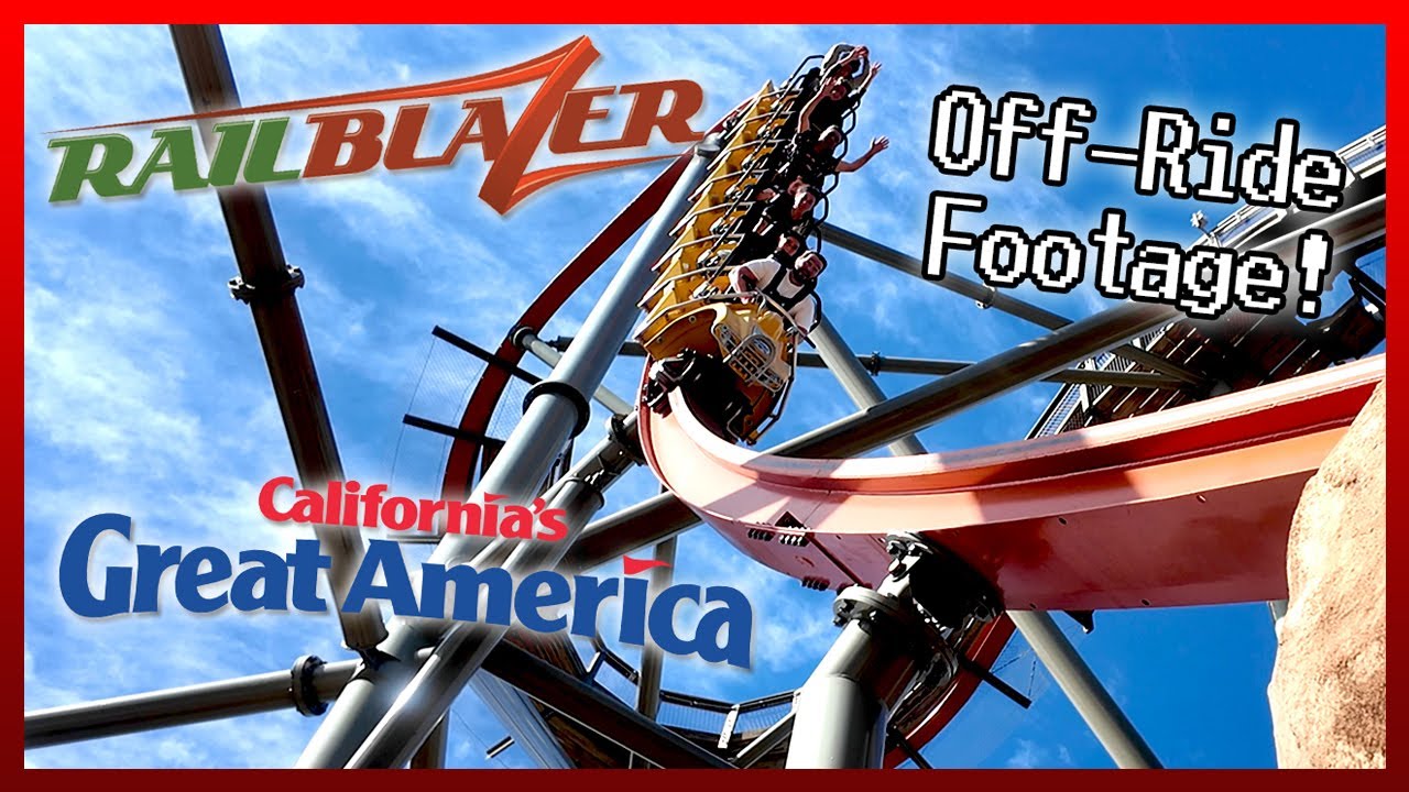 RailBlazer at California's Great America Off-Ride POV | Non-Copyright