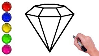 diamond step kite draw shapes easy method