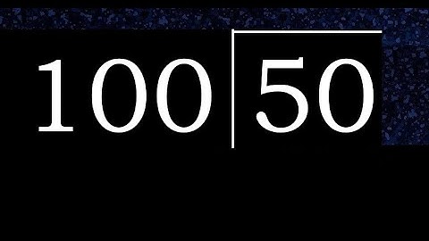 Divide 50 by 100 ,  decimal result  . Division with 3 Digit Divisors . How to do
