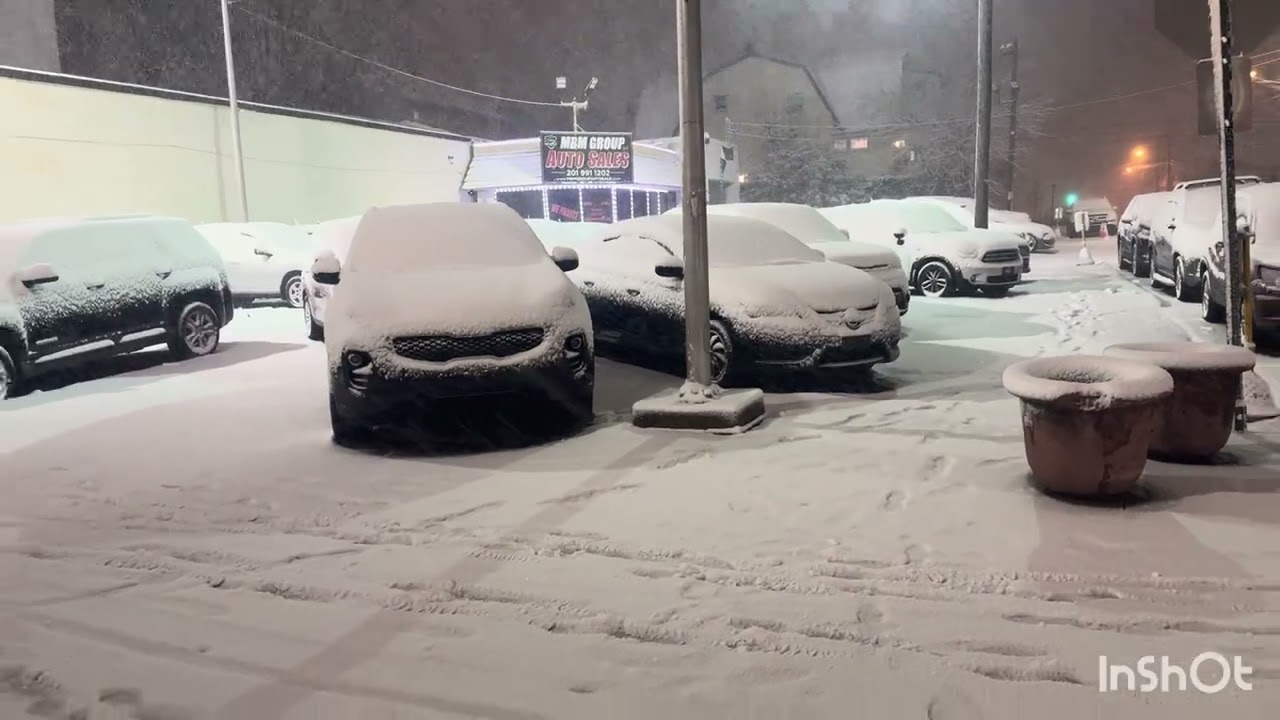 Blizzard in New Jersey first two hours! February 22, 2026. 8:30 🕣 PM. Would u subscribe, please ? 