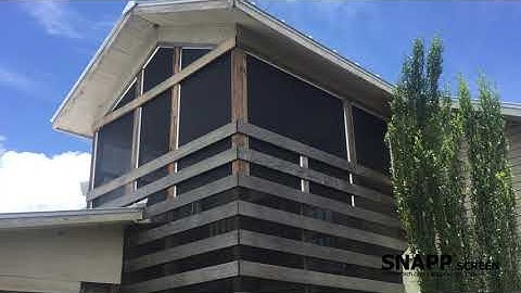 SNAPP® screen Porch Screen Project Review - Todd from TX