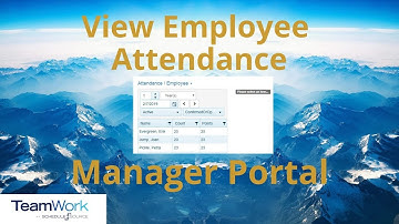 TeamWork 5 Manager Tutorial: How to View Employee Attendance