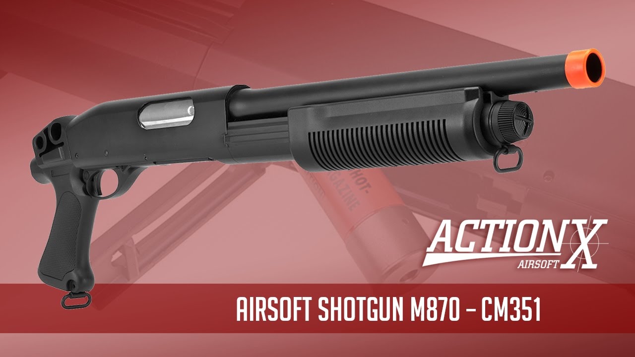 Review Rifle de airsoft Shotgun CM351 YouTube