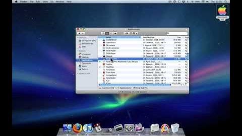 Using Macbook Leopard OSX for beginners 1/2
