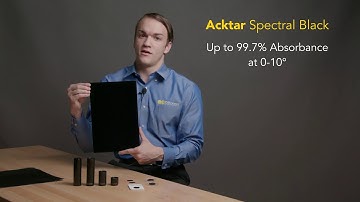 Acktar Stray Light Absorbing Products in Edmund Optics