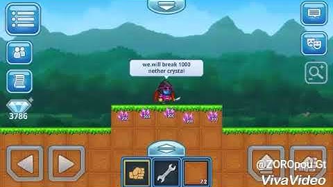 Pixel Worlds | Breaking 1000 Nether Crystal!! | Profit